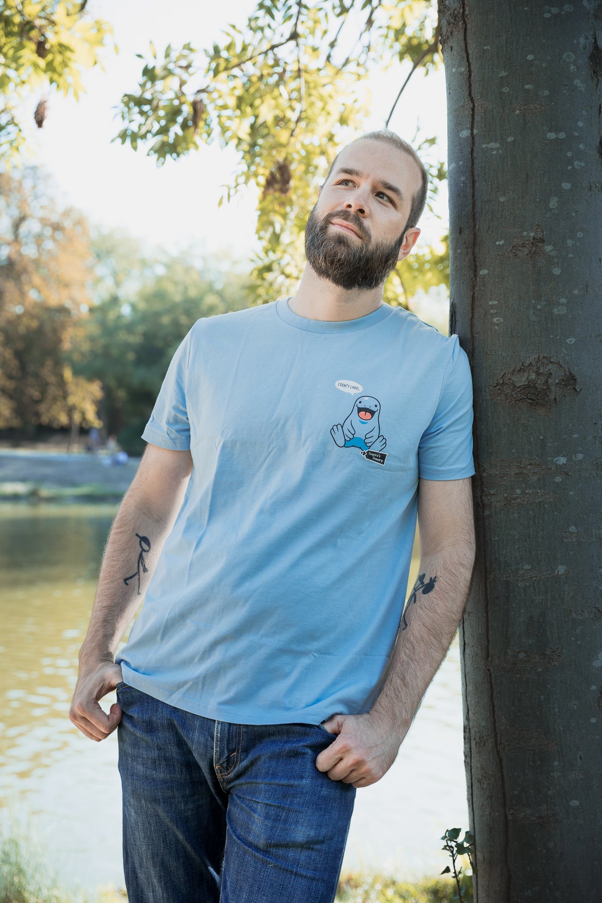 T-shirt Maraiste ''I don't care''