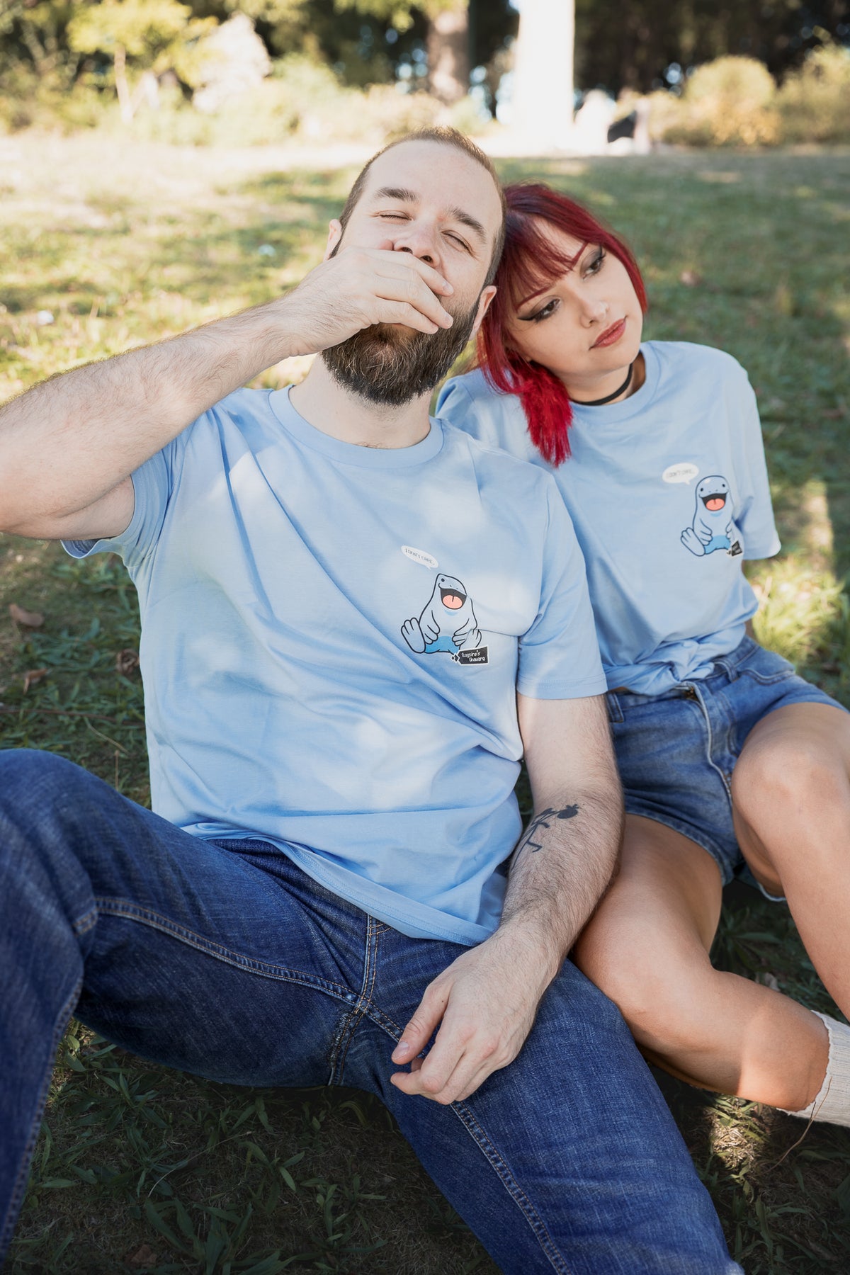 T-shirt Maraiste ''I don't care''
